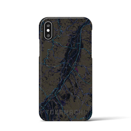 【十日町（新潟県）】地図柄iPhoneケース（バックカバータイプ）