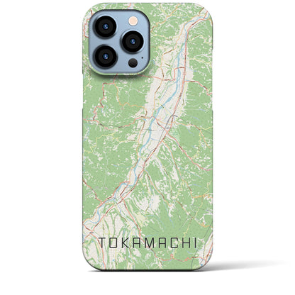 【十日町（新潟県）】地図柄iPhoneケース（バックカバータイプ）