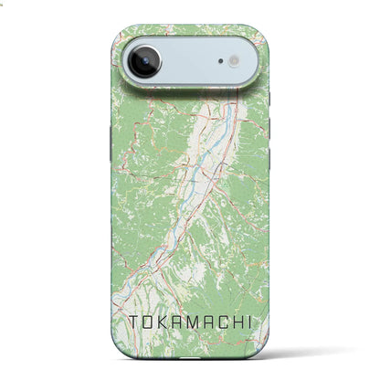 【十日町（新潟県）】地図柄iPhoneケース（バックカバータイプ）