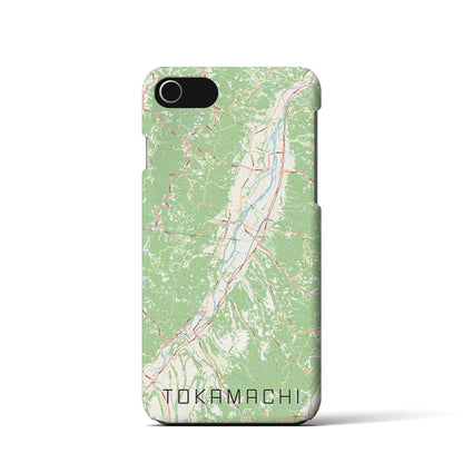 【十日町（新潟県）】地図柄iPhoneケース（バックカバータイプ）