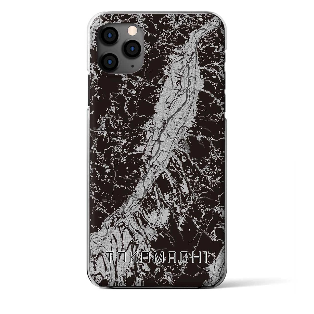 【十日町（新潟県）】地図柄iPhoneケース（クリアタイプ）