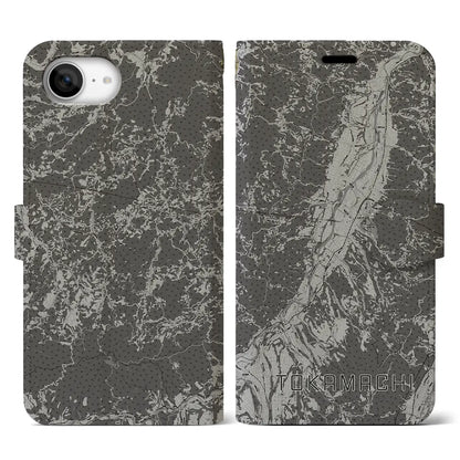 【十日町（新潟県）】地図柄iPhoneケース（手帳タイプ）