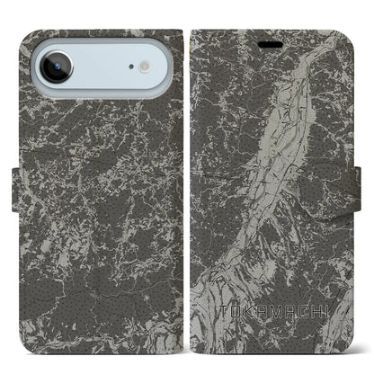 【十日町（新潟県）】地図柄iPhoneケース（手帳タイプ）