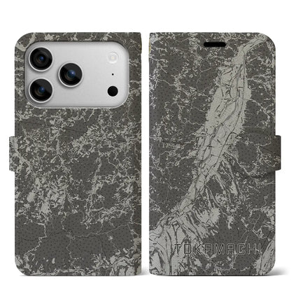 【十日町（新潟県）】地図柄iPhoneケース（手帳タイプ）