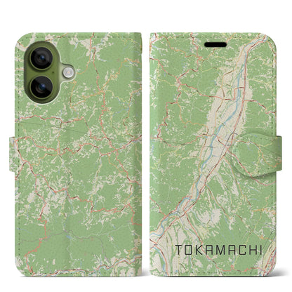 【十日町（新潟県）】地図柄iPhoneケース（手帳タイプ）