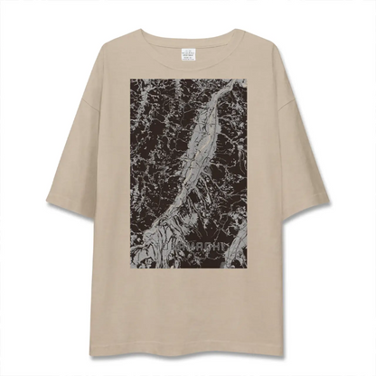 【十日町（新潟県）】地図柄ビッグシルエットTシャツ