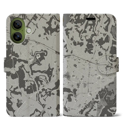 【土気（千葉県）】地図柄iPhoneケース（手帳タイプ）