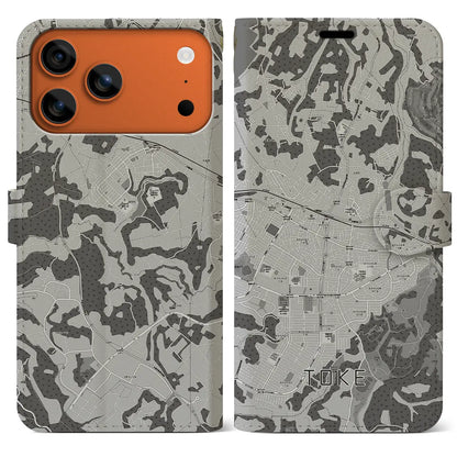 【土気（千葉県）】地図柄iPhoneケース（手帳タイプ）