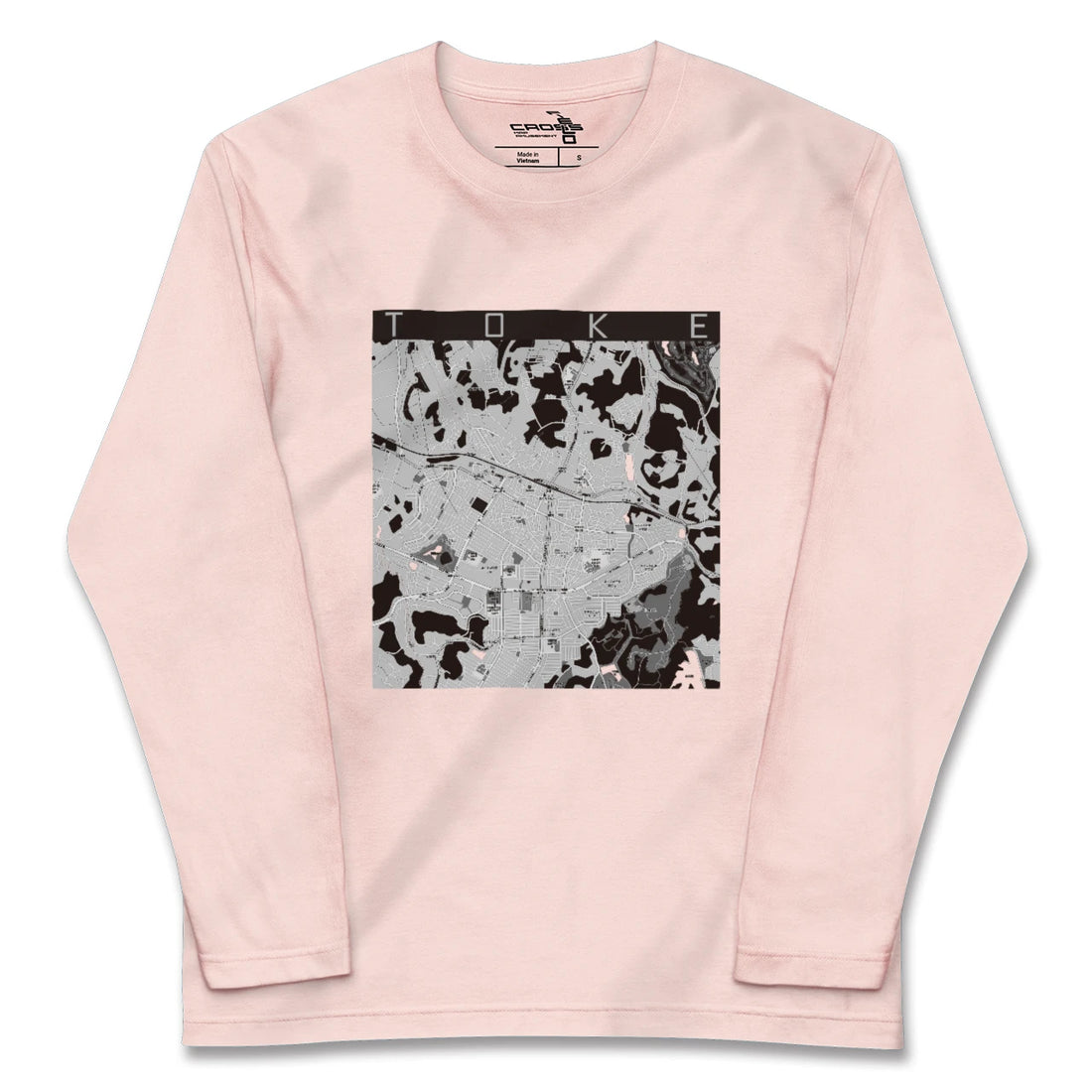 【土気（千葉県）】地図柄ロングスリーブTシャツ