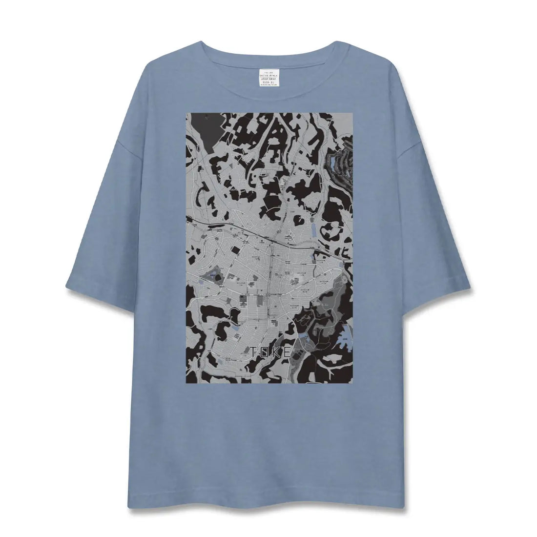 【土気（千葉県）】地図柄ビッグシルエットTシャツ