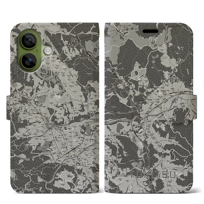 【土岐津（岐阜県）】地図柄iPhoneケース（手帳タイプ）