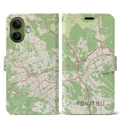 【土岐津（岐阜県）】地図柄iPhoneケース（手帳タイプ）