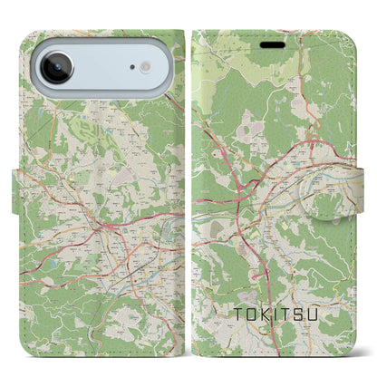 【土岐津（岐阜県）】地図柄iPhoneケース（手帳タイプ）