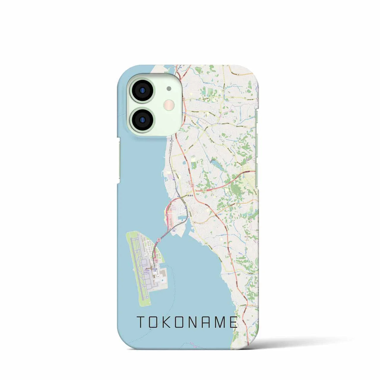 【常滑（愛知県）】地図柄iPhoneケース（バックカバータイプ）