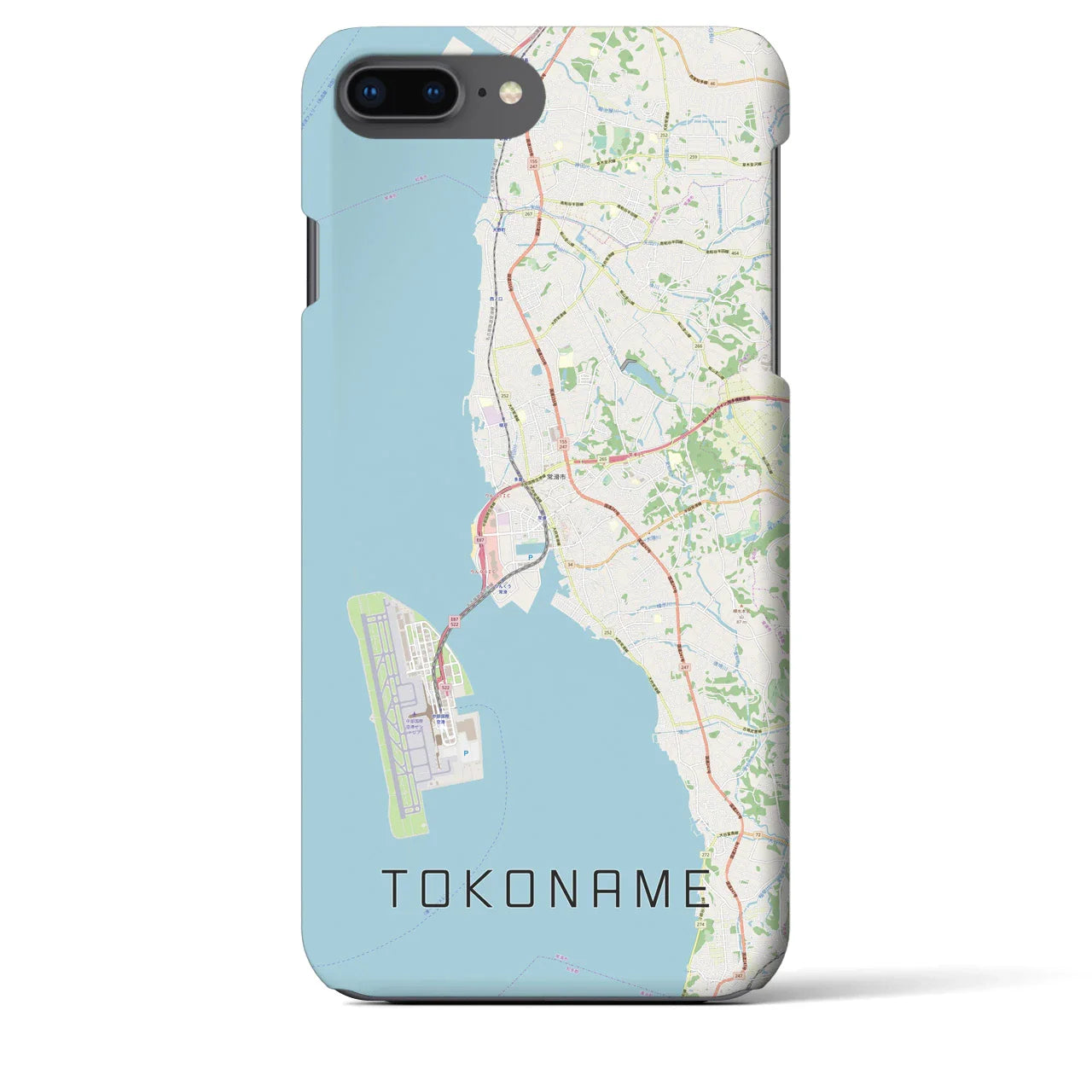 【常滑（愛知県）】地図柄iPhoneケース（バックカバータイプ）