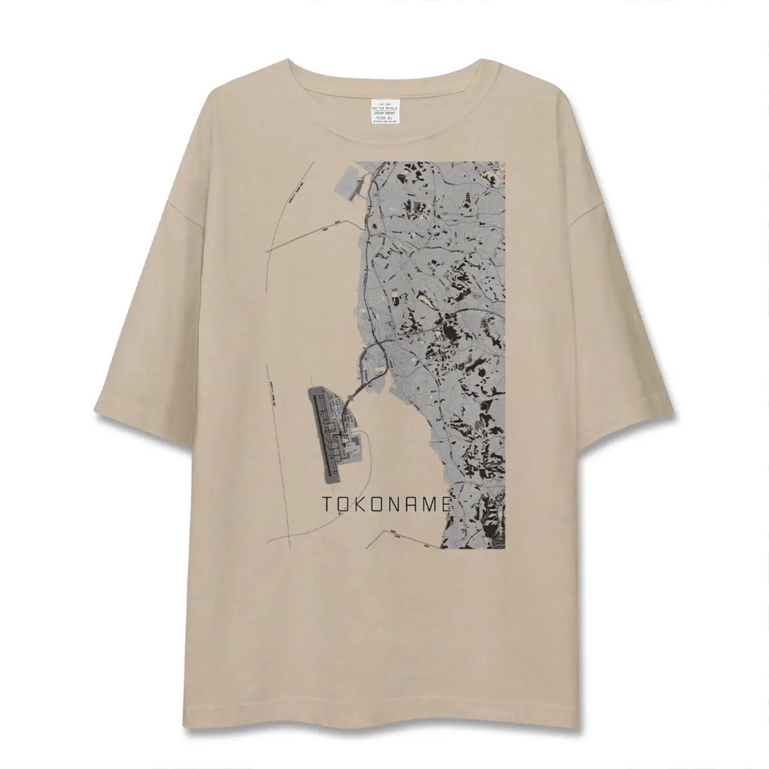 【常滑（愛知県）】地図柄ビッグシルエットTシャツ