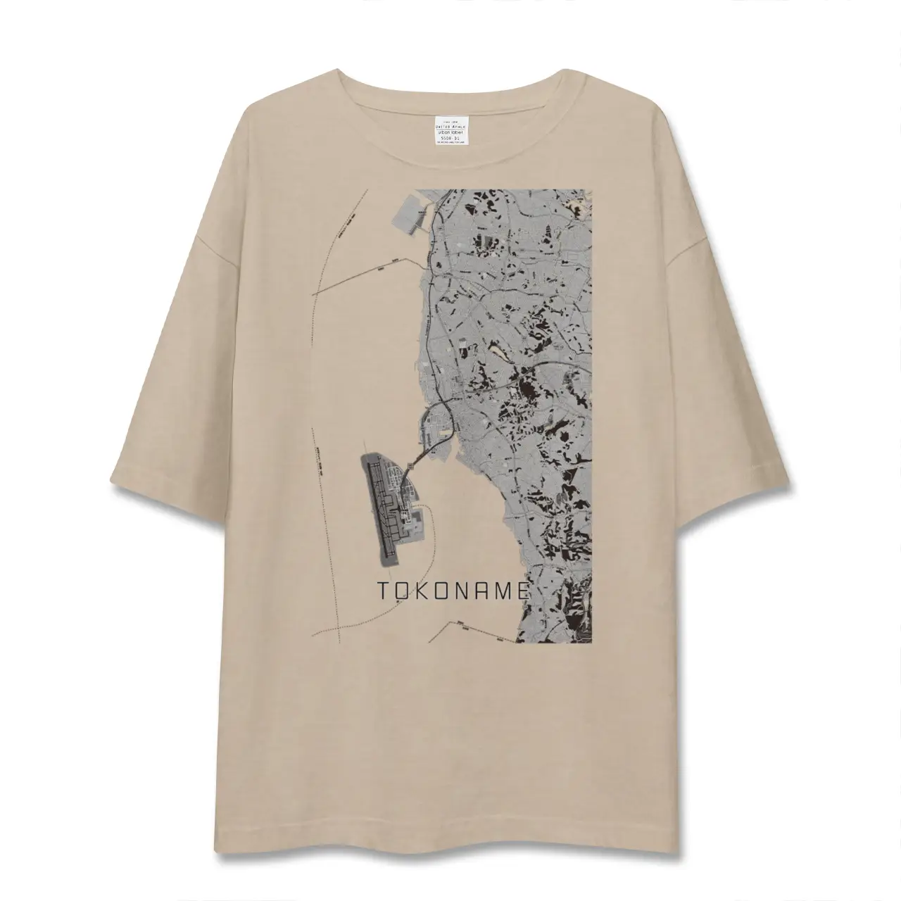 【常滑（愛知県）】地図柄ビッグシルエットTシャツ
