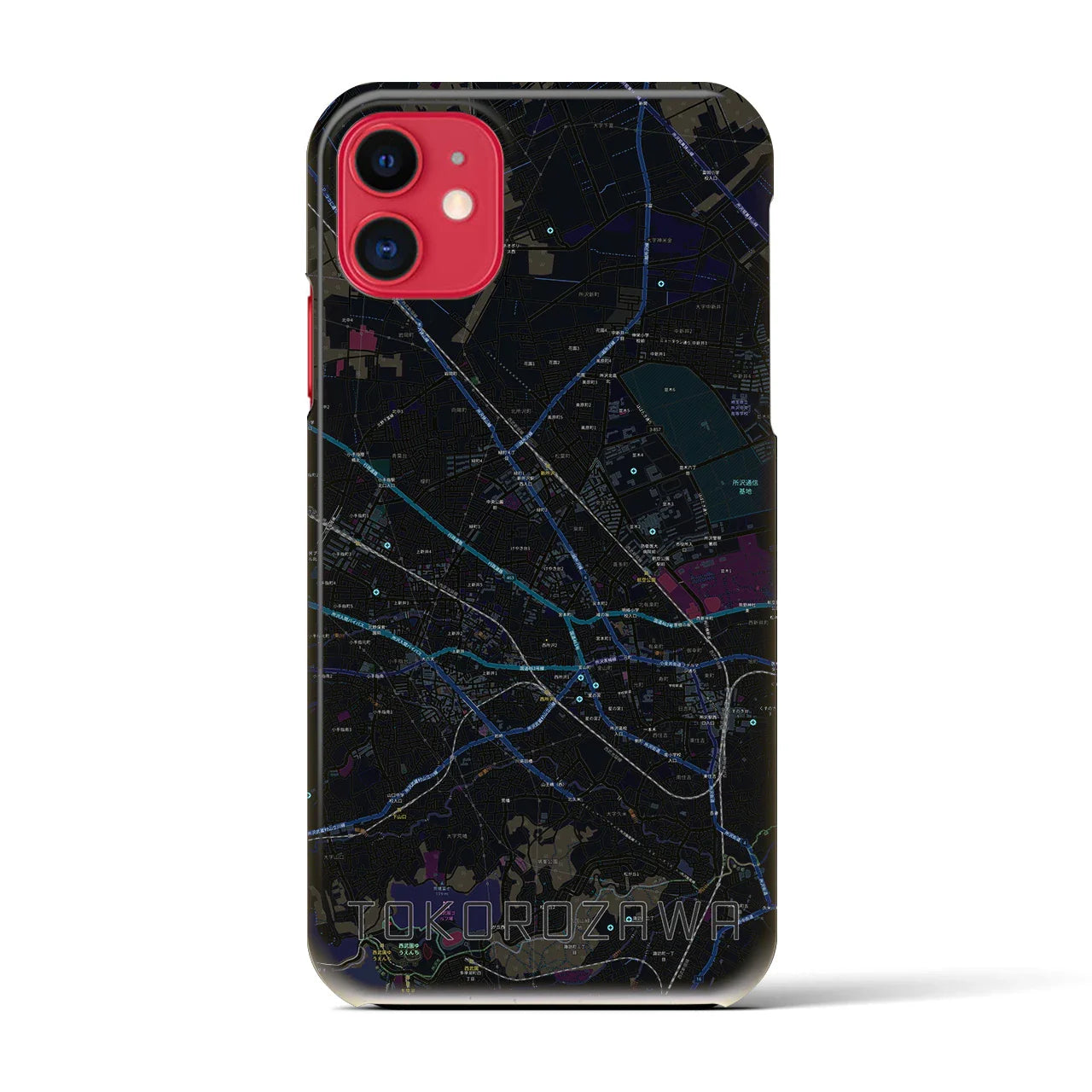 【所沢2（埼玉県）】地図柄iPhoneケース（バックカバータイプ）