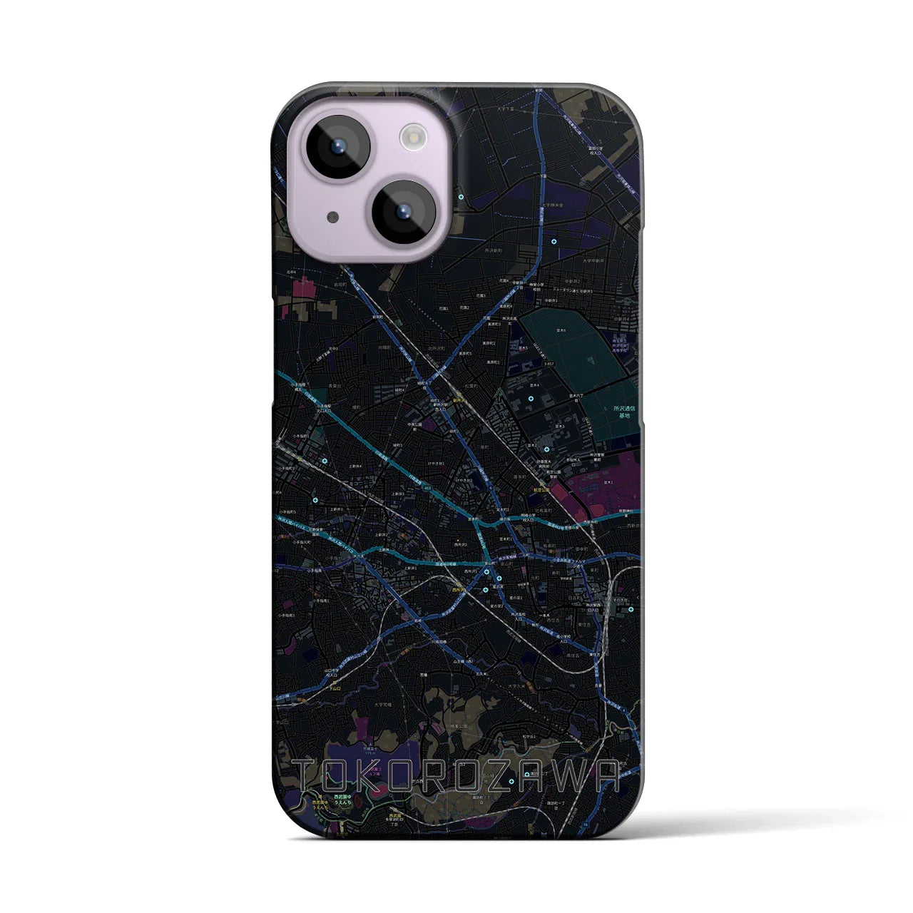 【所沢2（埼玉県）】地図柄iPhoneケース（バックカバータイプ）