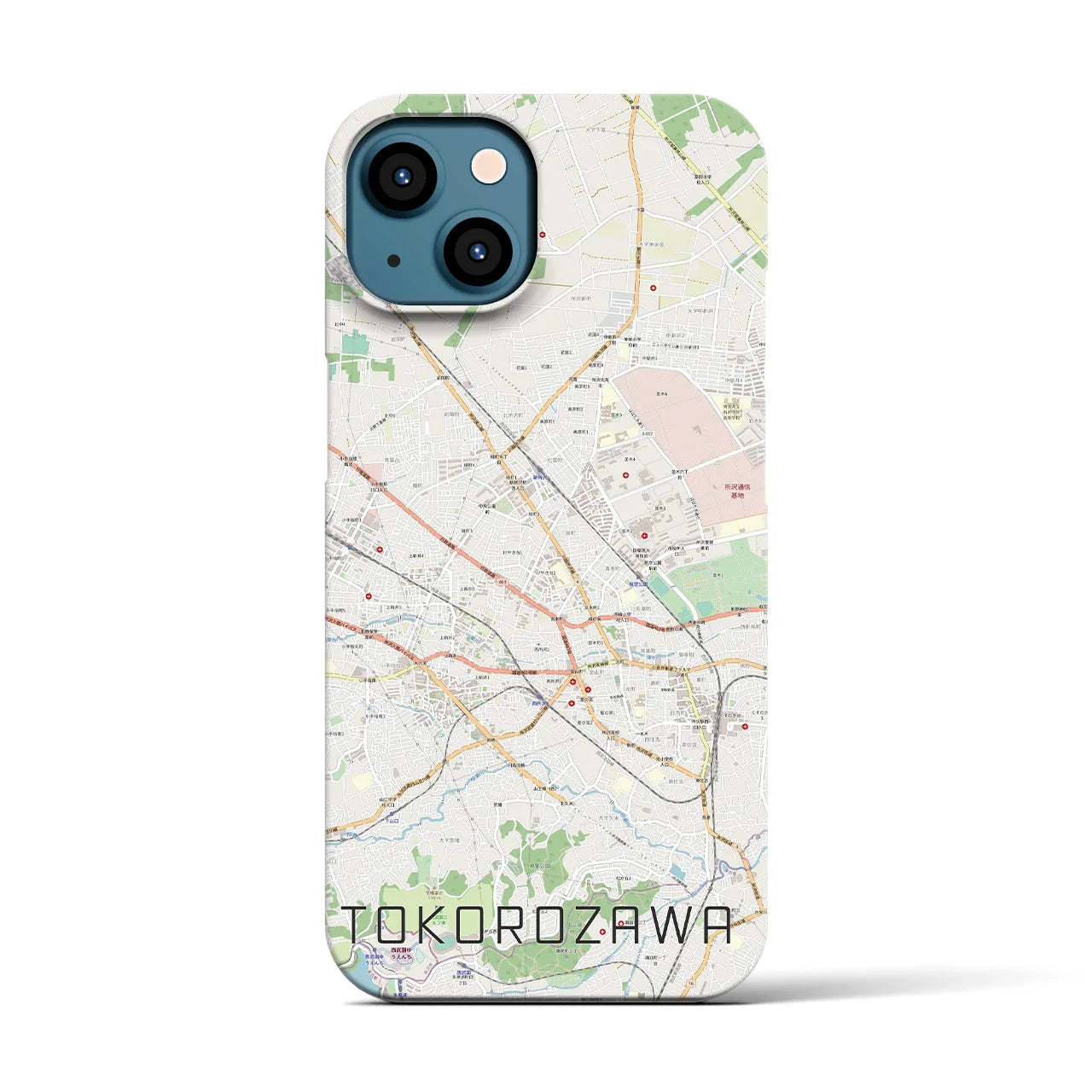【所沢2（埼玉県）】地図柄iPhoneケース（バックカバータイプ）