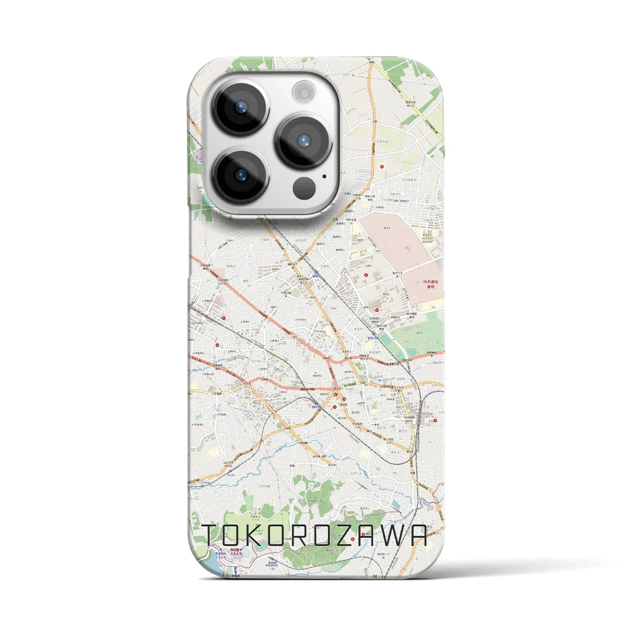 【所沢2（埼玉県）】地図柄iPhoneケース（バックカバータイプ）