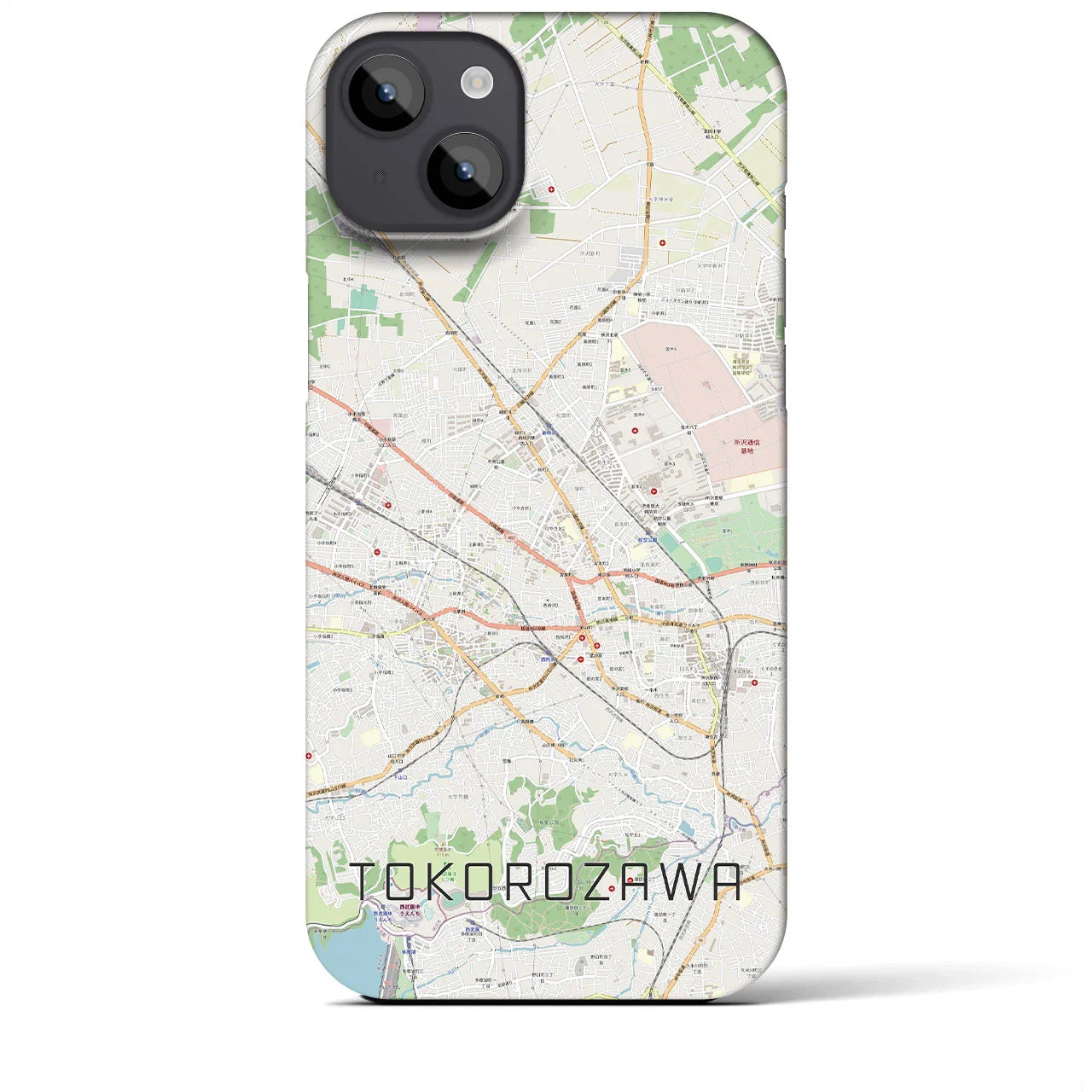 【所沢2（埼玉県）】地図柄iPhoneケース（バックカバータイプ）
