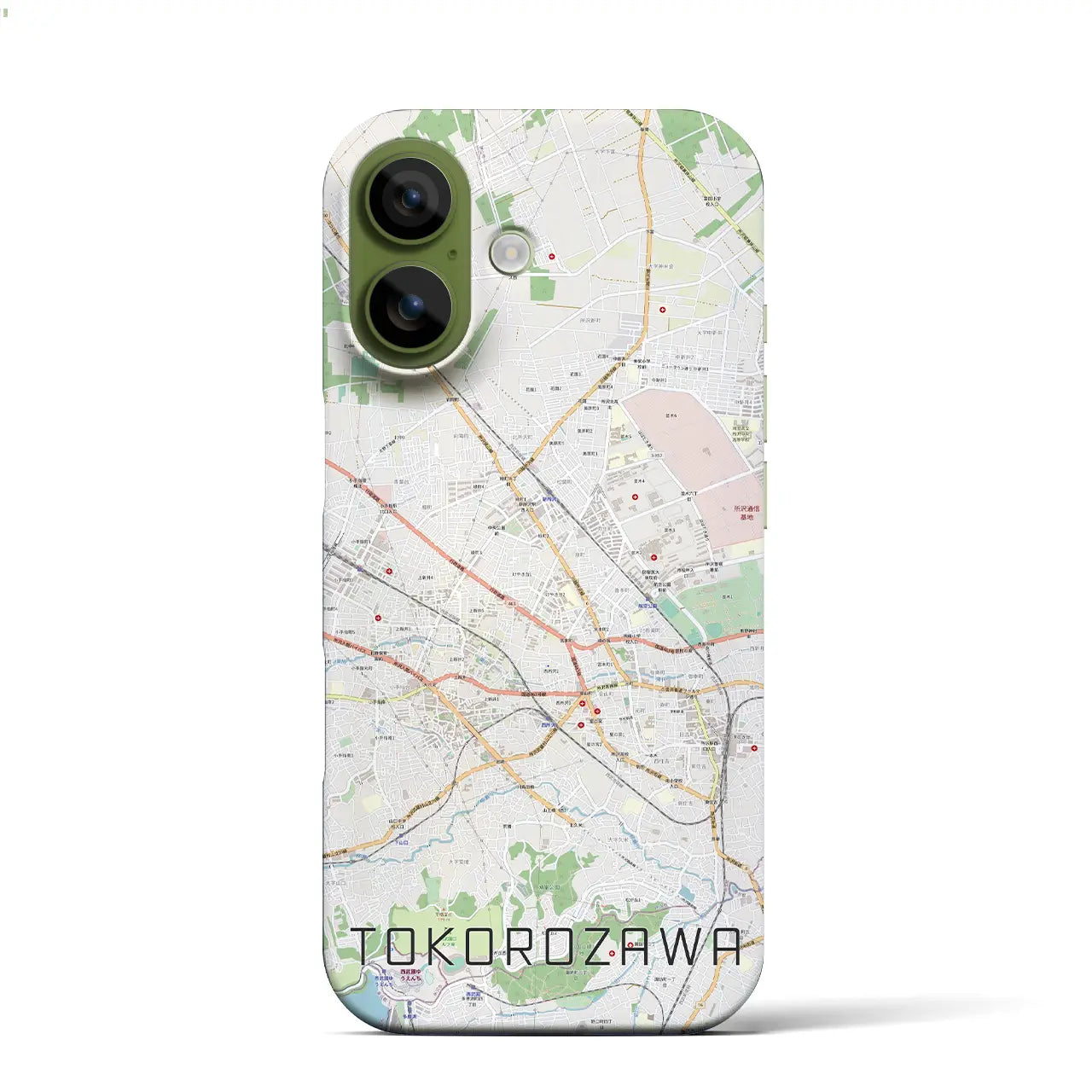 【所沢2（埼玉県）】地図柄iPhoneケース（バックカバータイプ）