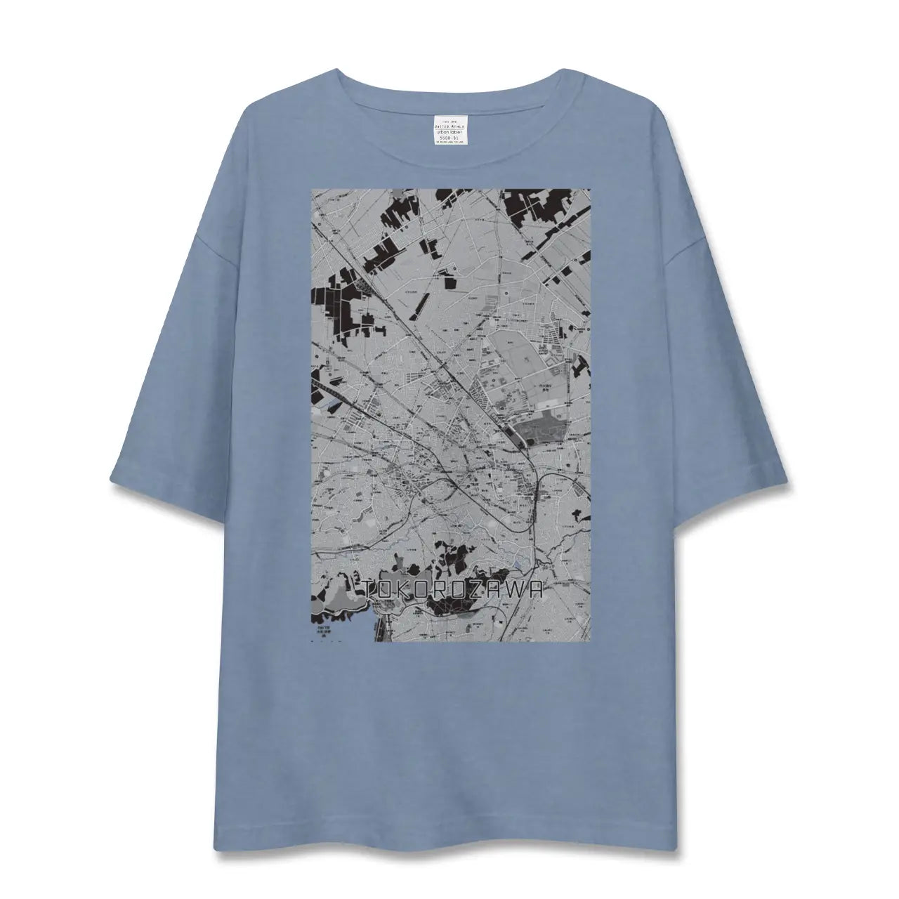 【所沢2（埼玉県）】地図柄ビッグシルエットTシャツ