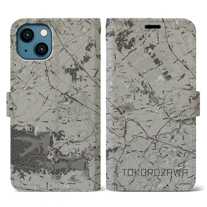 【所沢3（埼玉県）】地図柄iPhoneケース（手帳タイプ）