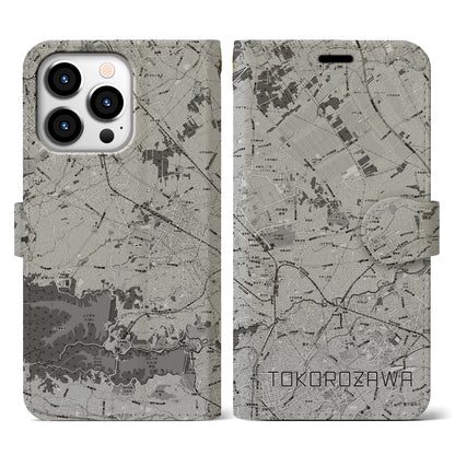 【所沢3（埼玉県）】地図柄iPhoneケース（手帳タイプ）