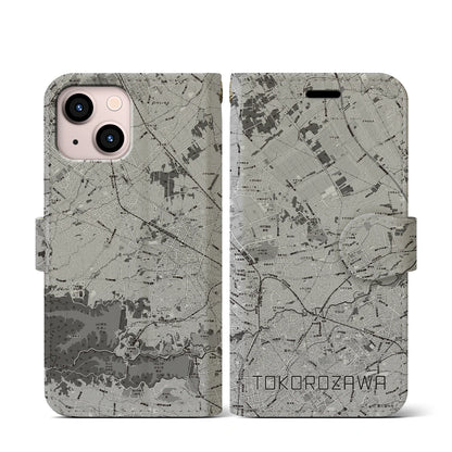 【所沢3（埼玉県）】地図柄iPhoneケース（手帳タイプ）