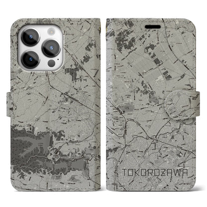 【所沢3（埼玉県）】地図柄iPhoneケース（手帳タイプ）