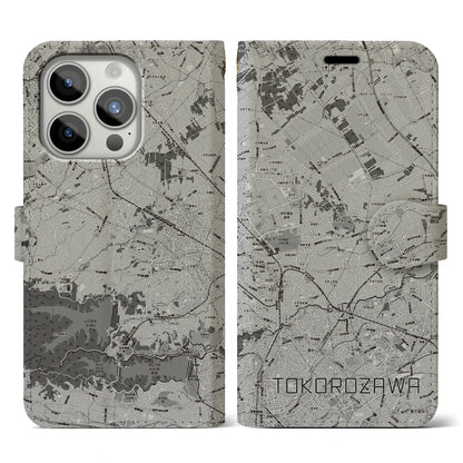 【所沢3（埼玉県）】地図柄iPhoneケース（手帳タイプ）