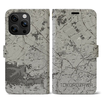 【所沢3（埼玉県）】地図柄iPhoneケース（手帳タイプ）