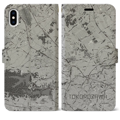 【所沢3（埼玉県）】地図柄iPhoneケース（手帳タイプ）