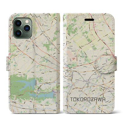 【所沢3（埼玉県）】地図柄iPhoneケース（手帳タイプ）