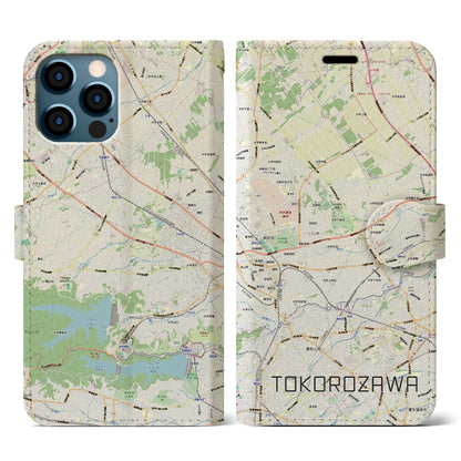 【所沢3（埼玉県）】地図柄iPhoneケース（手帳タイプ）