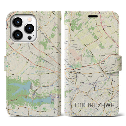 【所沢3（埼玉県）】地図柄iPhoneケース（手帳タイプ）