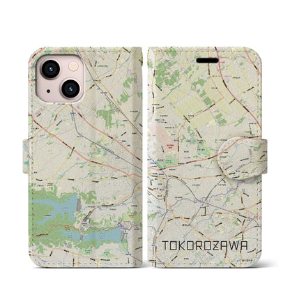 【所沢3（埼玉県）】地図柄iPhoneケース（手帳タイプ）