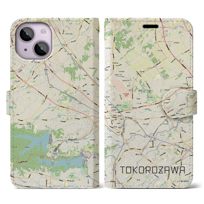 【所沢3（埼玉県）】地図柄iPhoneケース（手帳タイプ）