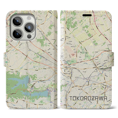 【所沢3（埼玉県）】地図柄iPhoneケース（手帳タイプ）