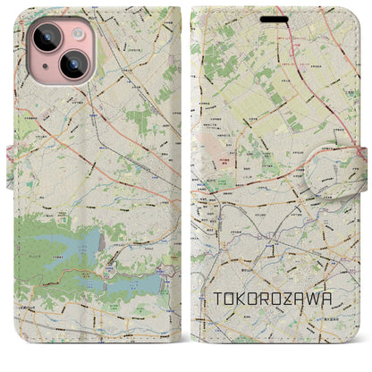 【所沢3（埼玉県）】地図柄iPhoneケース（手帳タイプ）