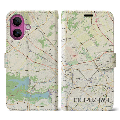 【所沢3（埼玉県）】地図柄iPhoneケース（手帳タイプ）