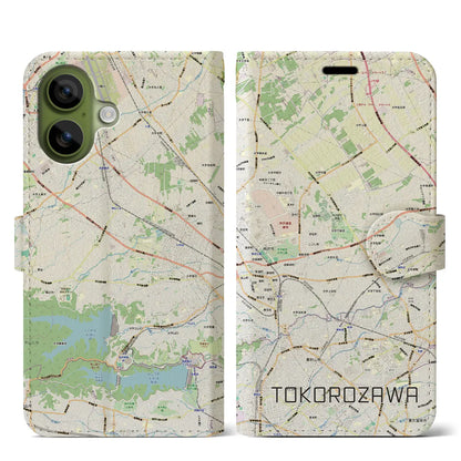 【所沢3（埼玉県）】地図柄iPhoneケース（手帳タイプ）