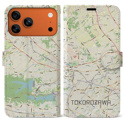 【所沢3（埼玉県）】地図柄iPhoneケース（手帳タイプ）