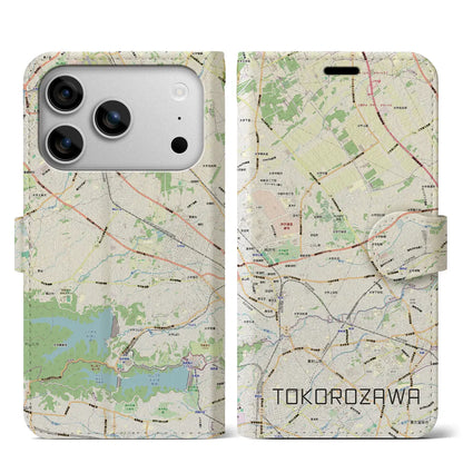 【所沢3（埼玉県）】地図柄iPhoneケース（手帳タイプ）