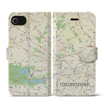 【所沢3（埼玉県）】地図柄iPhoneケース（手帳タイプ）