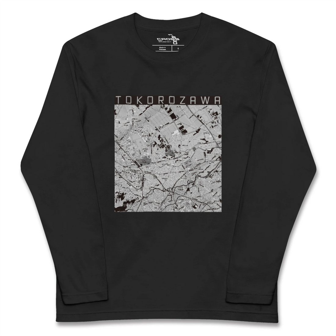 【所沢3(埼玉県)】地図柄ロングスリーブTシャツ