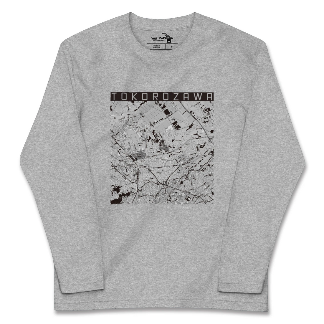 【所沢3(埼玉県)】地図柄ロングスリーブTシャツ