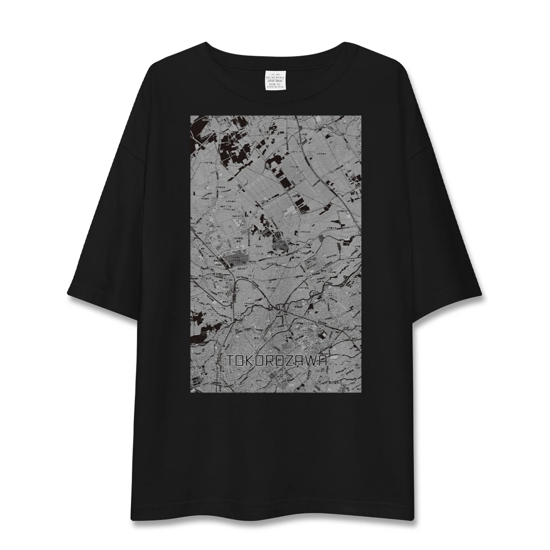 【所沢3(埼玉県)】地図柄ビッグシルエットTシャツ